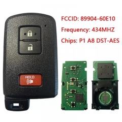 Aftermarket 3 Button Key For Toyota Land Cruiser Smart Remote BH1EK P1 A8 DST-AES Chip 433MHz 89904-60E10 Keyless Go