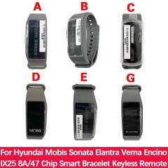 Remote Key Smart Bracelet 8A/47 Chip For Hyundai Mobis Sonata Elantra Verna Encino IX25 Keyless Programmable Addition