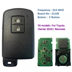 Aftermarket 2 Button Smart Key For Toyota Land Cruiser Harrier 2013+ Remote 2110E 314MHZ P1 A8 89904-48F11 Keyless Go