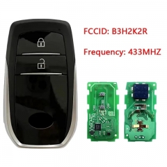 Original 2 Buttpn Smart Key For Toyota Innova 2023 Remote Fob 433MHZ AES Chip FCC B3H2K2R Keyless Go