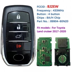 Aftermarket 4 Button Smart Key For Toyota Land Cruiser 2018 433MHz 89904-60N20 89904-60N21 89904-60N70 BJ2EW PAGE1 A8