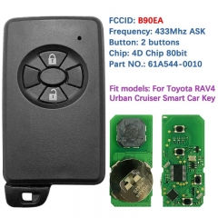 Aftermarket Smart Key 2 Button B90EA 4D-67 P1 98 Chip 433MHz ASK 61A544-0010 89904-12170 For Toyota RAV4 Urban Cruiser