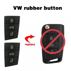 Replacement Genuine Key Button Leather Original Quality Shell Replace For VW Lingdu Passat Touareg Tiguan L Golf 7