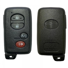 Replacement 4 Button Remotes Cover For Toyota Prius With AC Letters Replace Housing Uncut Blade Key