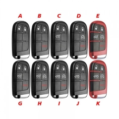 Replacment 2/3/4/5 Button Key Cover For Chrysler Jeep Dodge RAM 1500 Charger Durango Fiat 46 Chip Type House With Blade