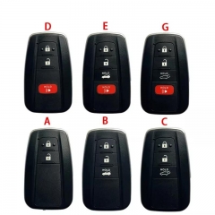 Aftermarket 2/3/4 Button Smart Car Shell For Toyota Corolla Remote Replacement Cover Matte Surface With Blade Key Logo