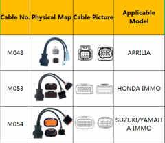 OBDSTAR MS80 Optional Cables M018A M048 M053 M054