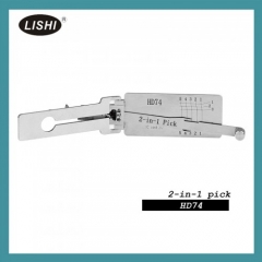 LISHI HD74 Flat Milling Honda Suzuki KYMCO Kawasaki and Other Motorcycle Left Groove 2-in-1 Tool