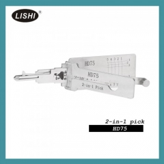 LISHI HD75 Flat Milling Honda Suzuki KYMCO Kawasaki and Other Motorcycle Right Groove 2-in-1 Tool