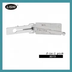 LISHI HD75 Flat Milling Honda Suzuki KYMCO Kawasaki and Other Motorcycle Right Groove 2-in-1 Tool