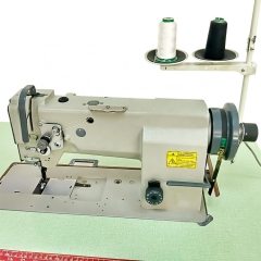 Single needle heavy duty compound feed lockstitch sewing machine DS-4400