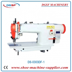 computerize control flat bed automatic reverse compound feed lockstitch industrial sewing machine DS-0303DF-1