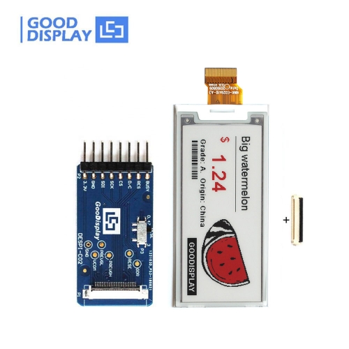 2.9 inch colorful red e-paper display panel, GDEH029Z13 with connect adapter board
