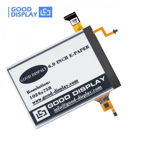 6.0 inch parallel epaper display module partial refresh， with front-light backlit and touch screen, GDE060F3-FT01