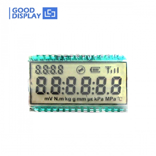 GDC0689 Segment LCD Display + Backlight Weiß