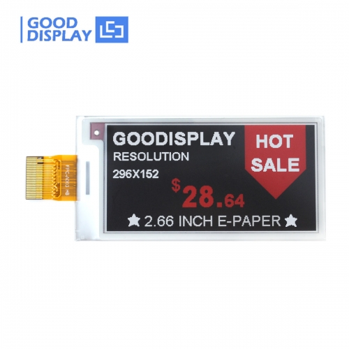 2.66 inch E-paper E-ink Display 296x152 Color SPI Screen, GDEY0266Z90