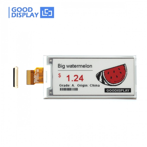 2.9 inch colorful red e-paper display panel, GDEH029Z13