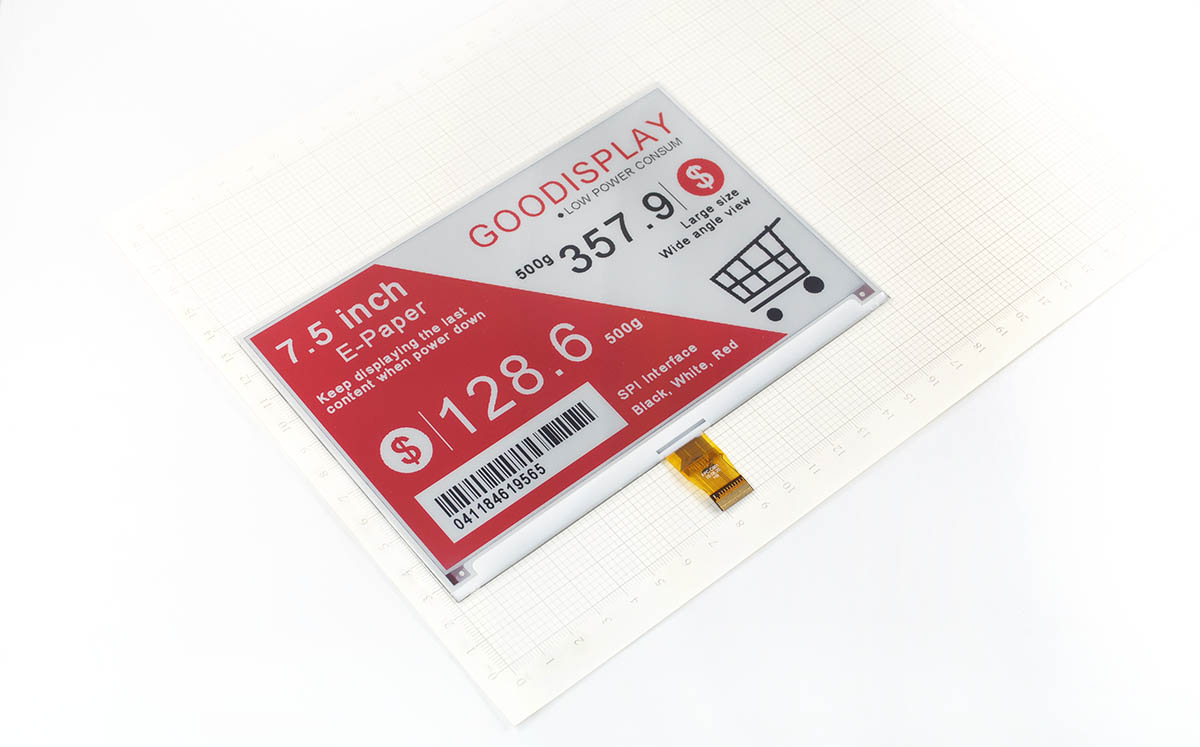 Good Display 7.5 Inch Color Eink UC8179 STM32 Epaper Module