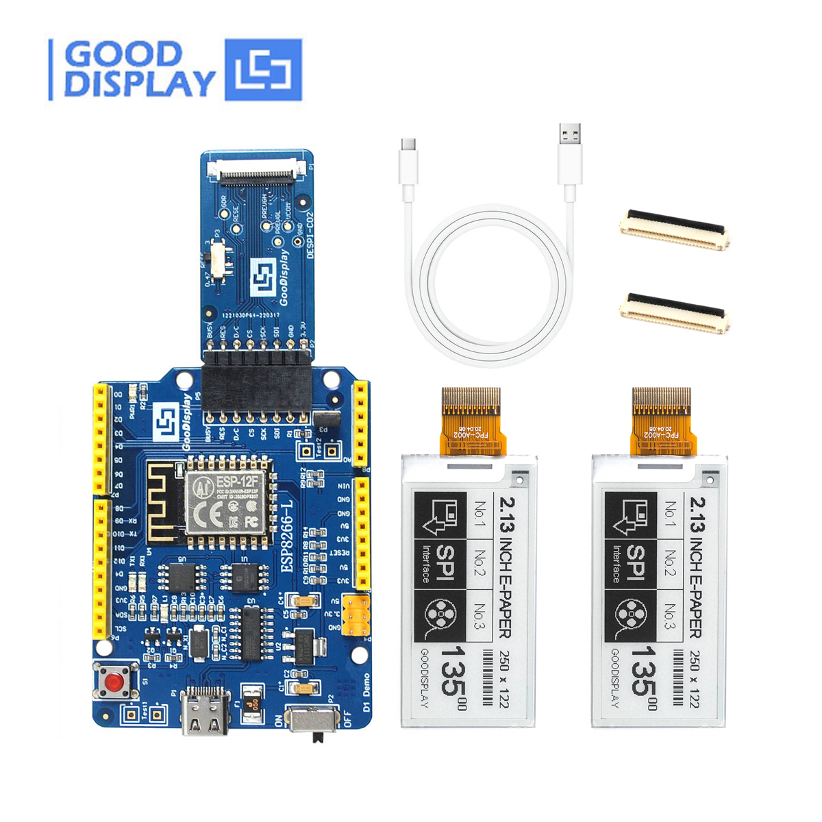 EPD with demo kit ESP8266-L(C02)