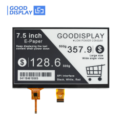 7.5-Inch Touch E-Paper E-Ink Display HAT 800x480 Resolution Black&White Paper-like Display