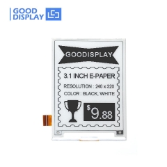 3.1 inch ePaper Display 1s Fast refresh 320x240 UC8253 SPI E Ink screen, GDEQ031T10