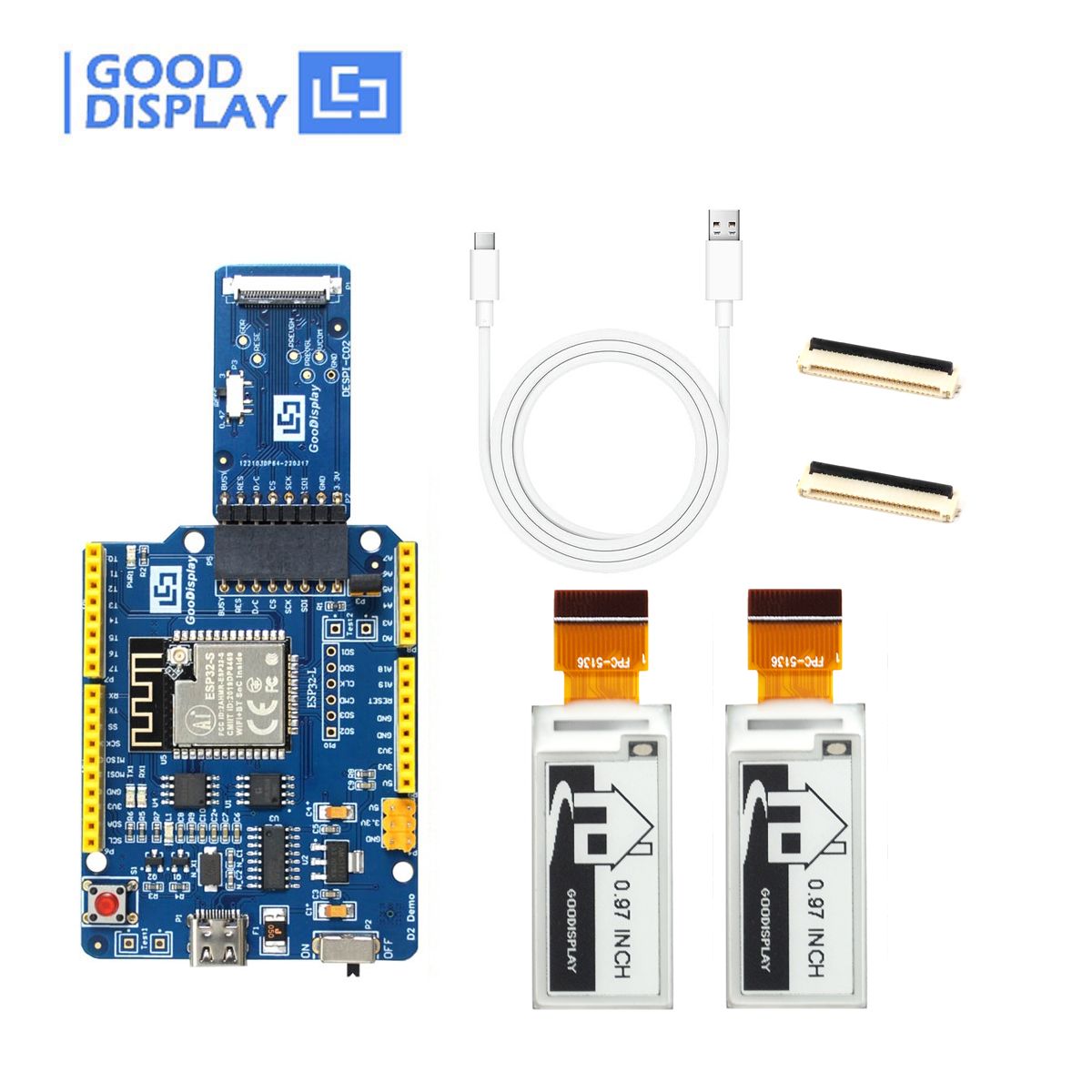 EPD with ESP32 demo kit