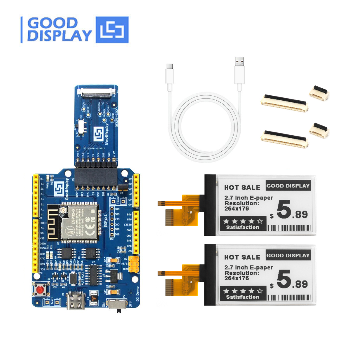 EPD with ESP32 Demo Kit