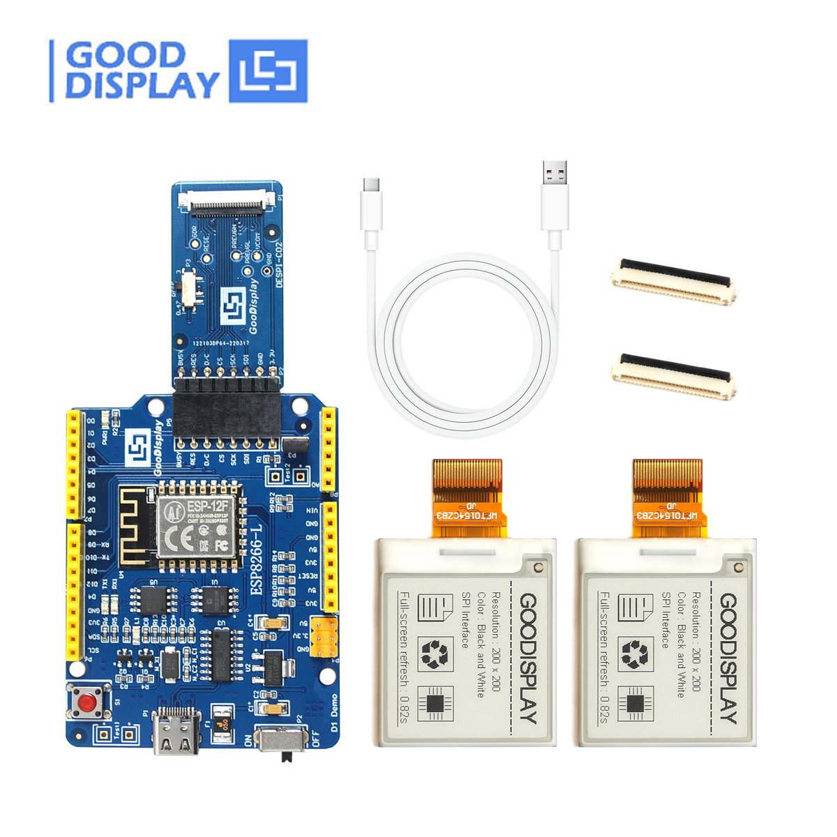 EPD with demo kit ESP8266-L(C02)