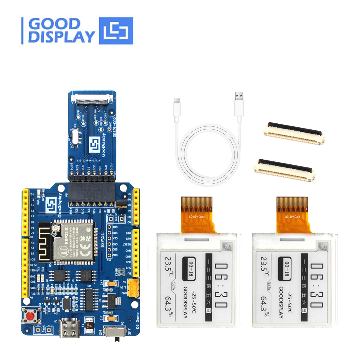 EPD with ESP32 demo kit