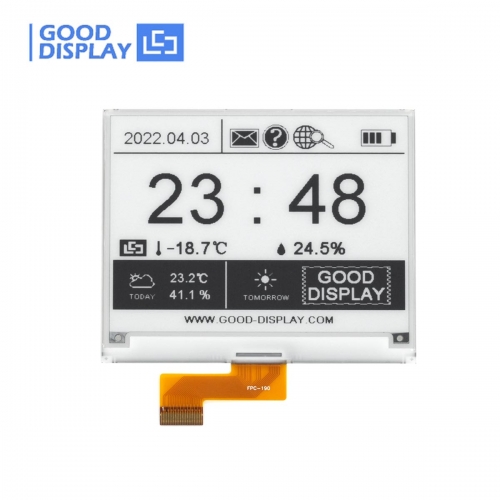 4.2" Wide Temperature E-ink displays -25℃~50℃ Electronic Paper 400x300 Resolution Intelligent Paper