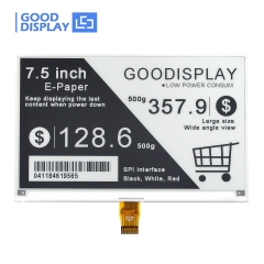 GooDisplay 7.5inch E Paper Screen Module 4-Grayscale E-Ink Display HAT 0.34s Refresh SPI Interface