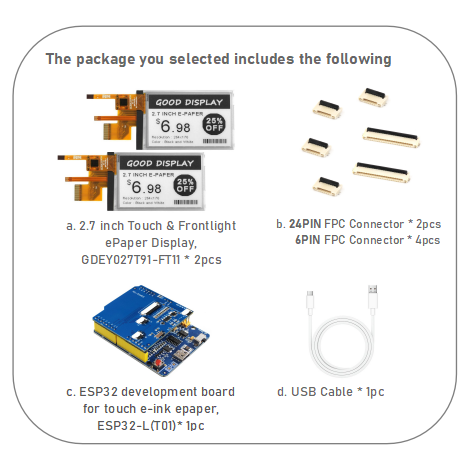 EPD with ESP32 Demo Kit