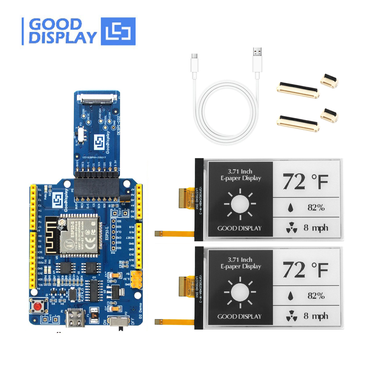 EPD with ESP32 Demo Kit