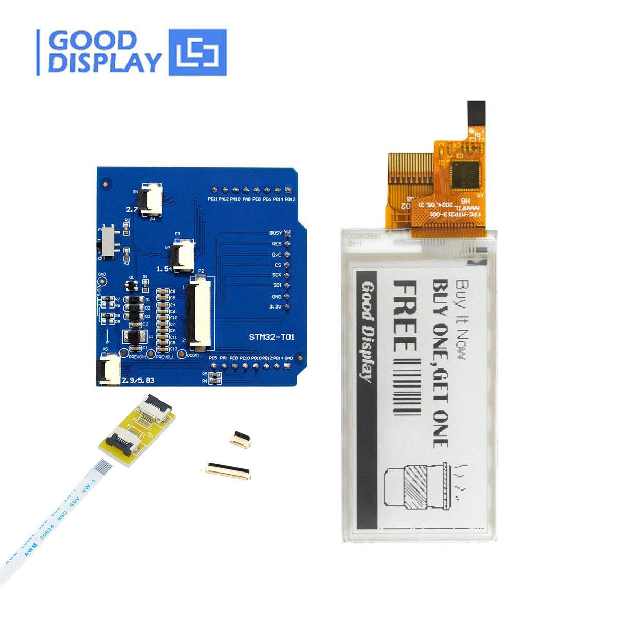 EPD with STM32 adapter board