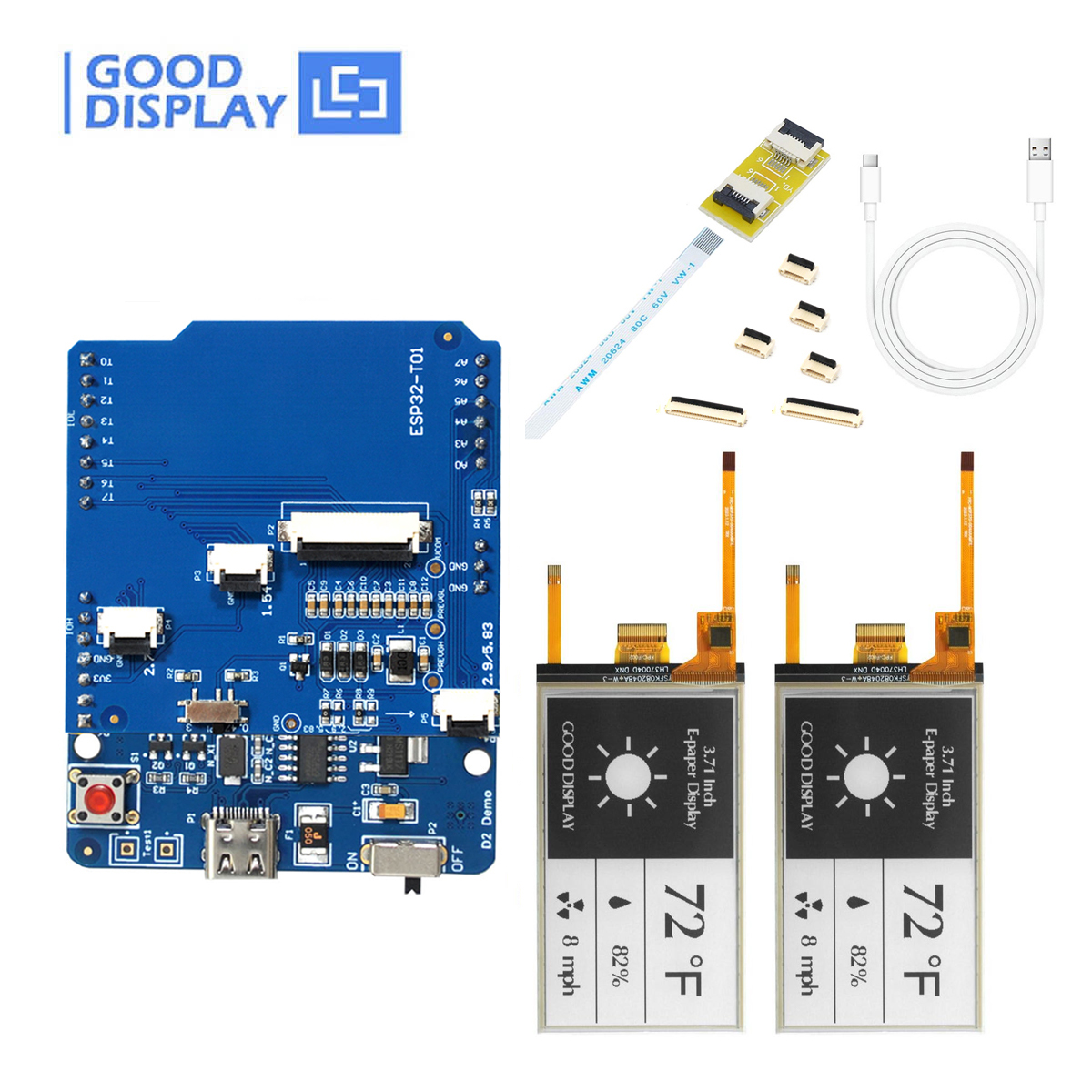 EPD with ESP32 Demo Kit