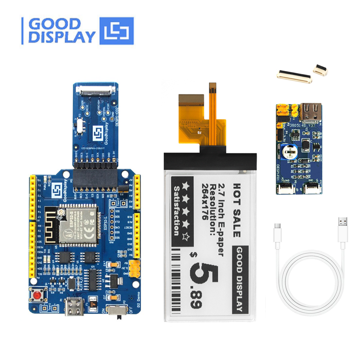 EPD with ESP32 Demo Kit