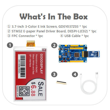 EPD with STM32 Demo Kit