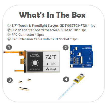EPD with STM32 adapter board