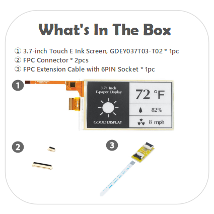 EPD with FPC Extension & Socket