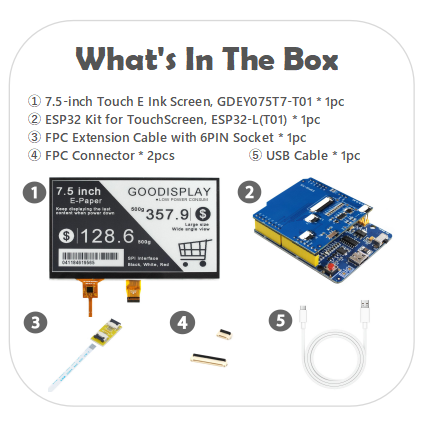 EPD with ESP32 Development Board