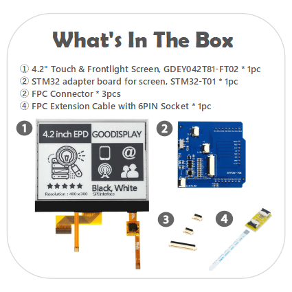 EPD with STM32 adapter board