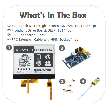 EPD with Front-light Driver Board