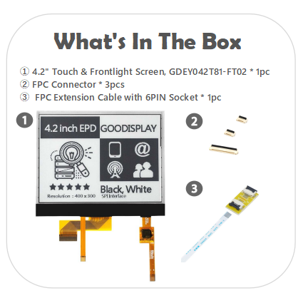 EPD with FPC Extension &Socket