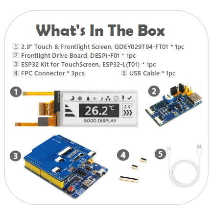 EPD with ESP32 Demo Kit