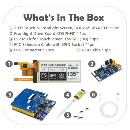 EPD with ESP32 Demo Kit