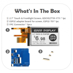 EPD with ESP32 adapter board