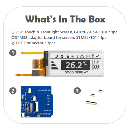 EPD with STM32 adapter board