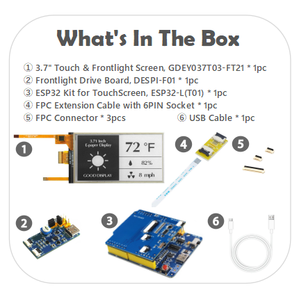 EPD with ESP32 Demo Kit