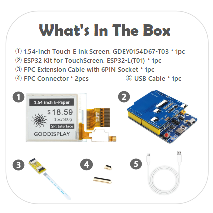 EPD with ESP32 Demo Kit
