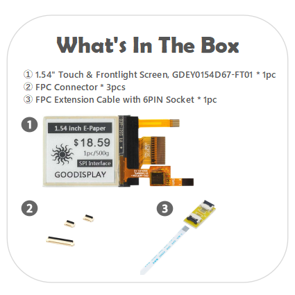 EPD with FPC Extension &Socket